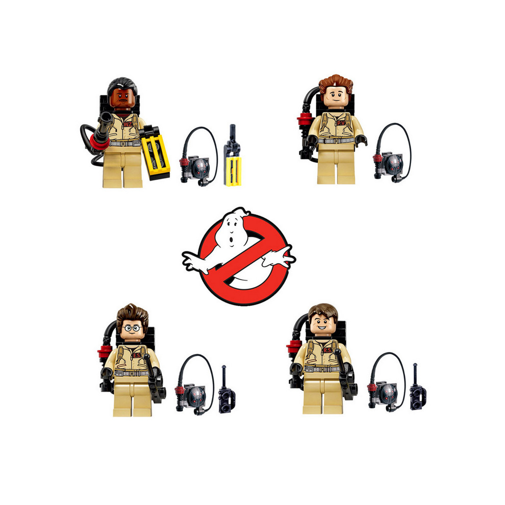 4PCS Ghost Busters Figures Ghostbusters Building Blocks Toys