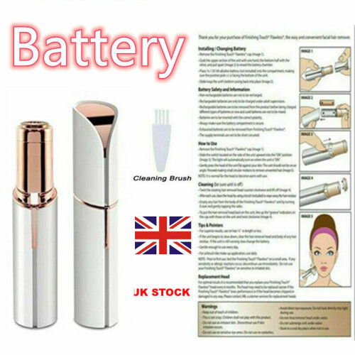 Flawless Finishing Touch Facial Hair Remover 18k gold Plated New