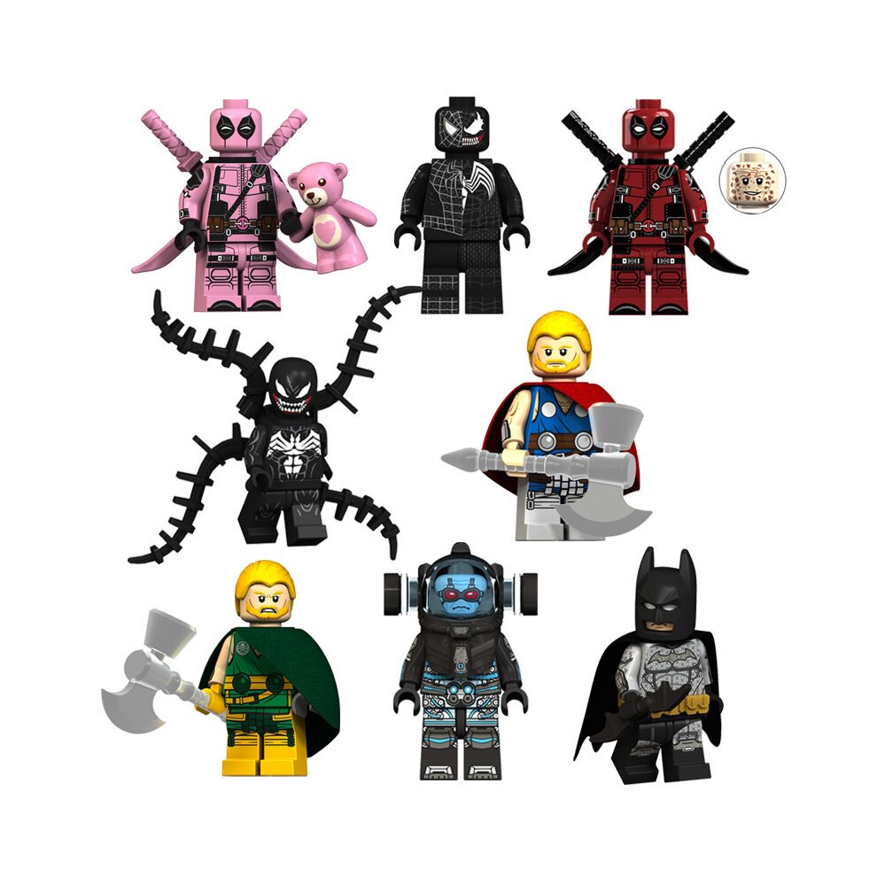 18PCS Spider Man Venom Minifigures Toys Fit Lego