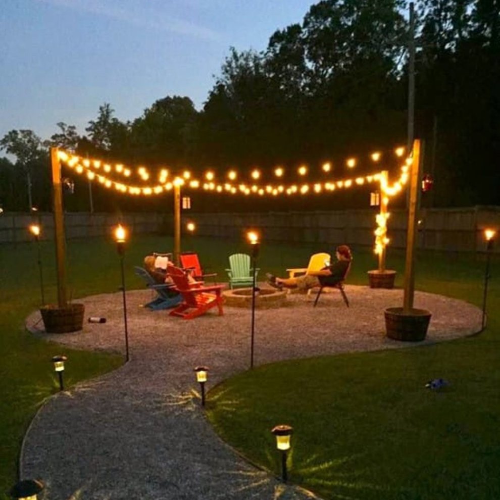 50 LED Solar String Lights Outdoor Waterproof Solar Powered Garden Lights iihome 22feet