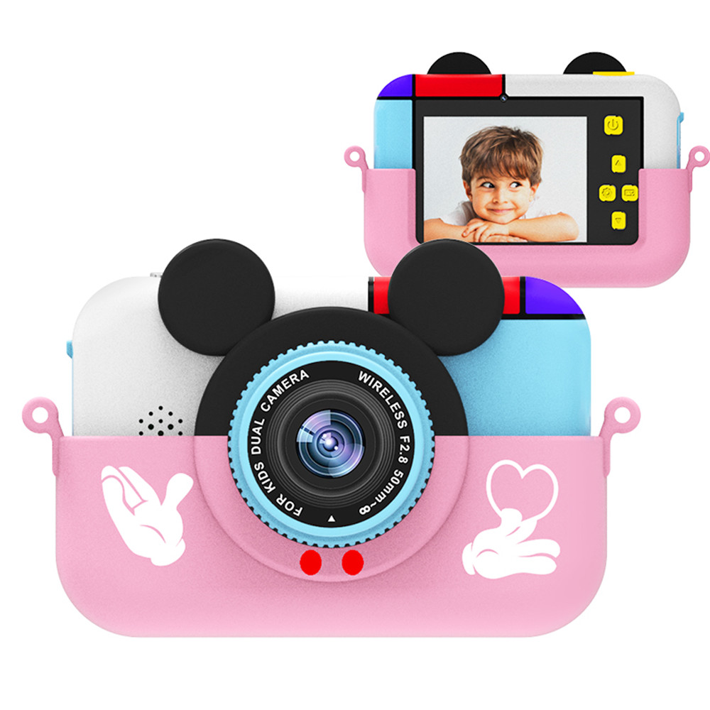 (Yellow) Digital Camera Kids Mini Rechargeable Toy Children Camera Toy Video Camera Camcorder Recorder with 32GB Card Birthday Christmas New Year Gift for Age 3 4 5 6 7 8 9 Year Old Toddler Girls Boys