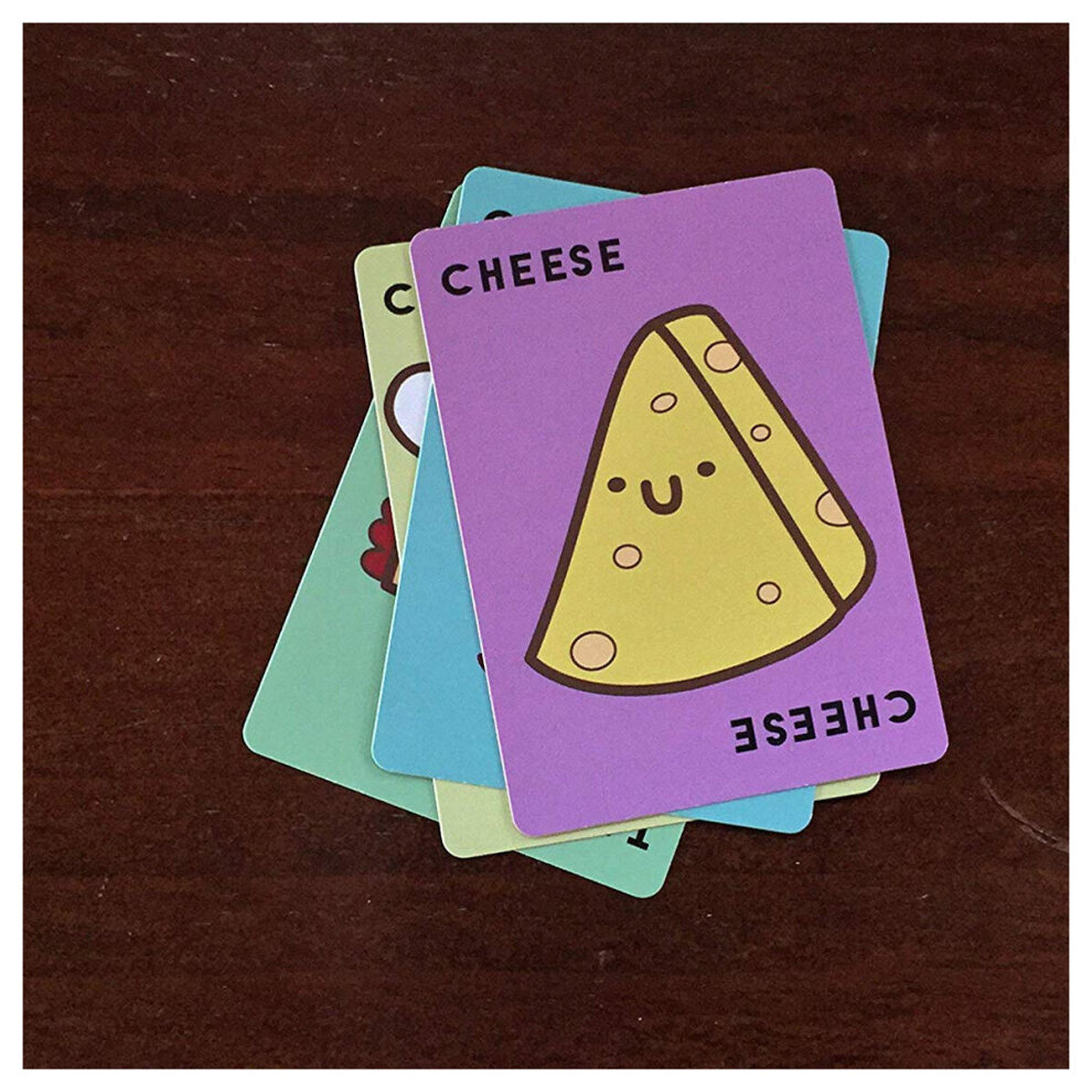 Taco Cat Goat Cheese Pizza Funny Family and Party Card Game Travel Friendly Easy to Learn Fun for Alike Great Gift for Adults Kids Teens 7 Year Olds and Up