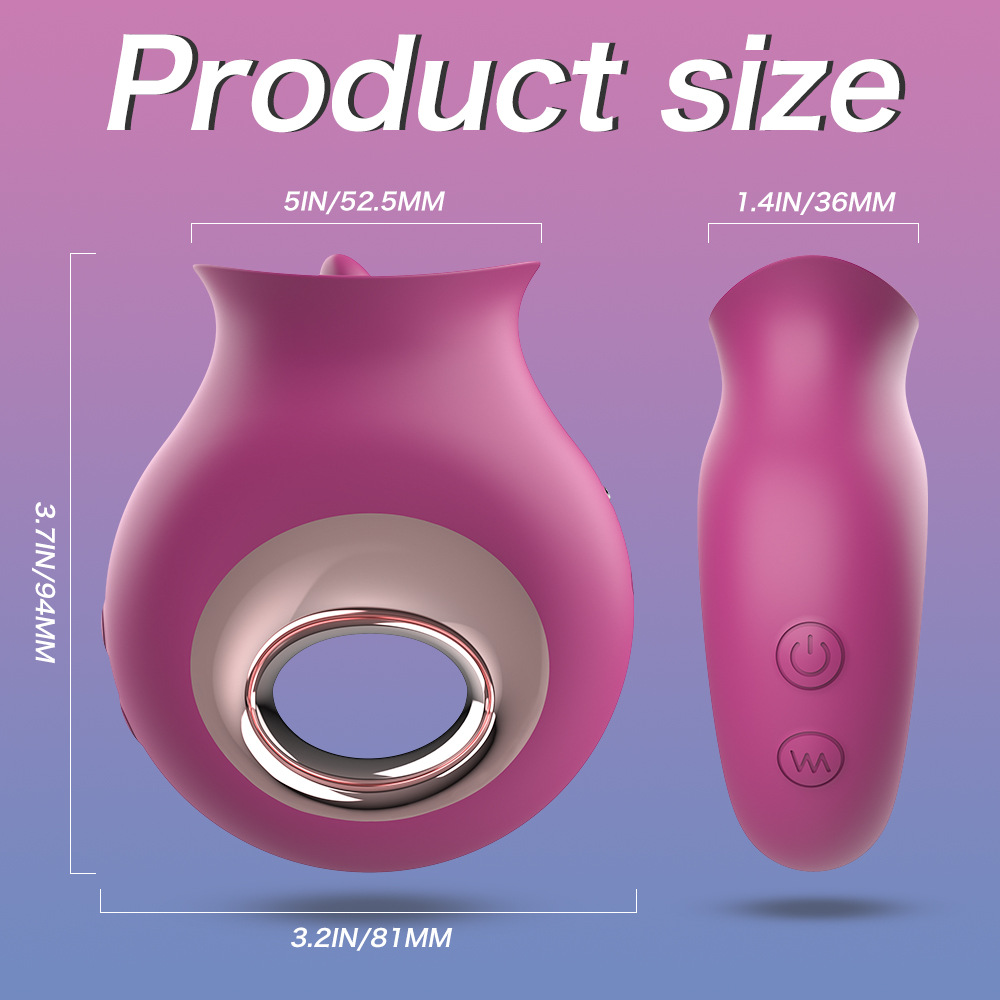 Sucking Licking Clit Stimulator Clitoral Vibrating Massager G-Spot Dildo Vibrator Masturbator Waterproof Adult Toys Tongue Oral Sex Toys for Female