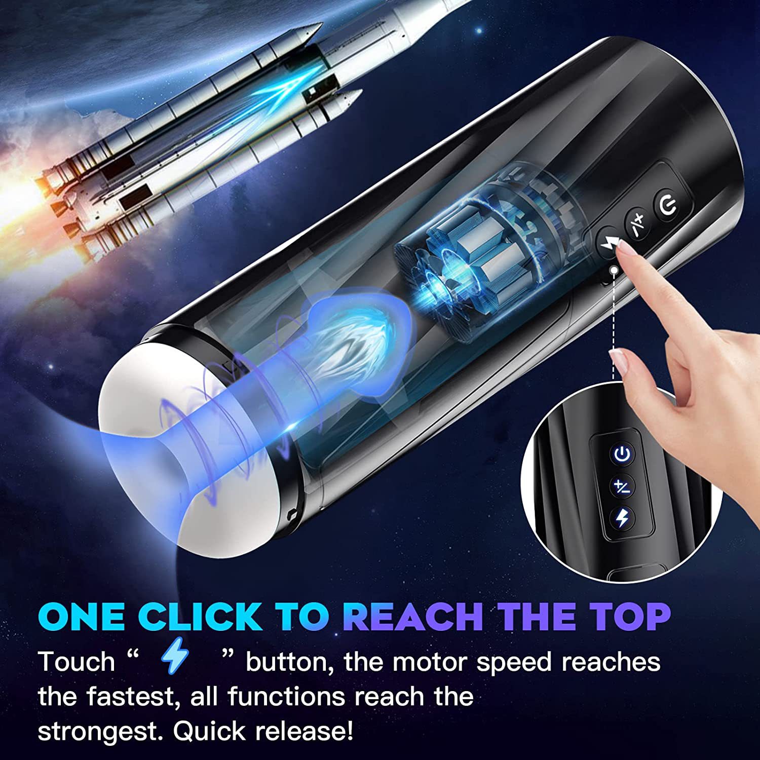 Electric Masturbator Cup Automatic Masturbator Sex Toy for Men Masturbating Male Pocket Pussy Masturbators Orgasm Vibrator with 7 Modes Telescopic Function and Extrusion