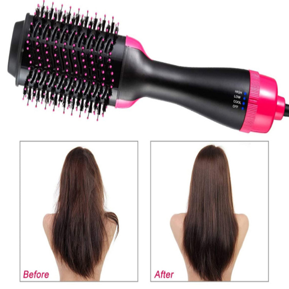 (UK ) 2 in 1 Hair Dryer Rotating Hot Hair Brush