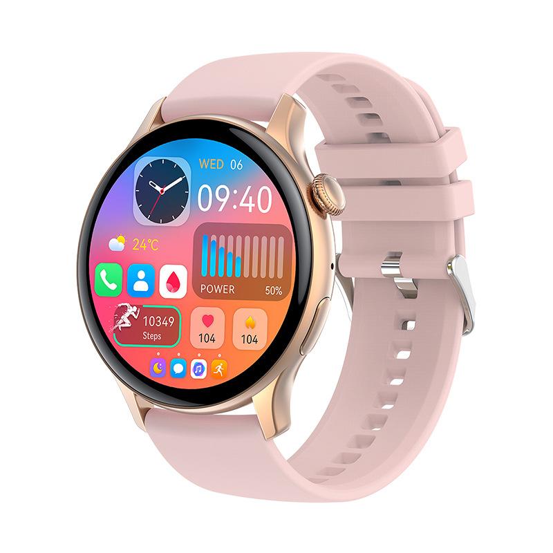 (Black) Smart Watches for Women Sport Fitness Tracker Smartwatches For Samsung Apple iPhone Android IOS Bluetooth Call Blood Oxygen Blood Pressure Health Monitoring Always on Display Waterproof 1.43inch