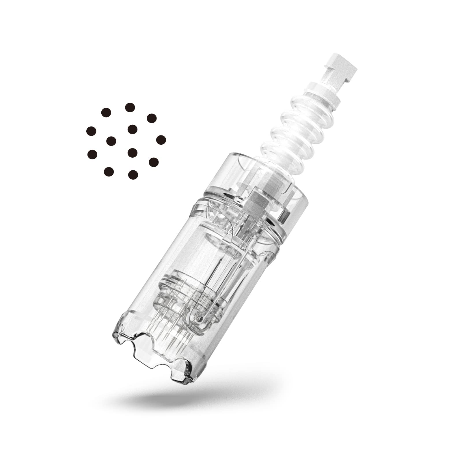 (12 Pins) Dr.Pen A10 Microneedling Needles Dermapen Needles Disposable Replacement Cartridge Needles for Skin Care 10 Pcs Pack
