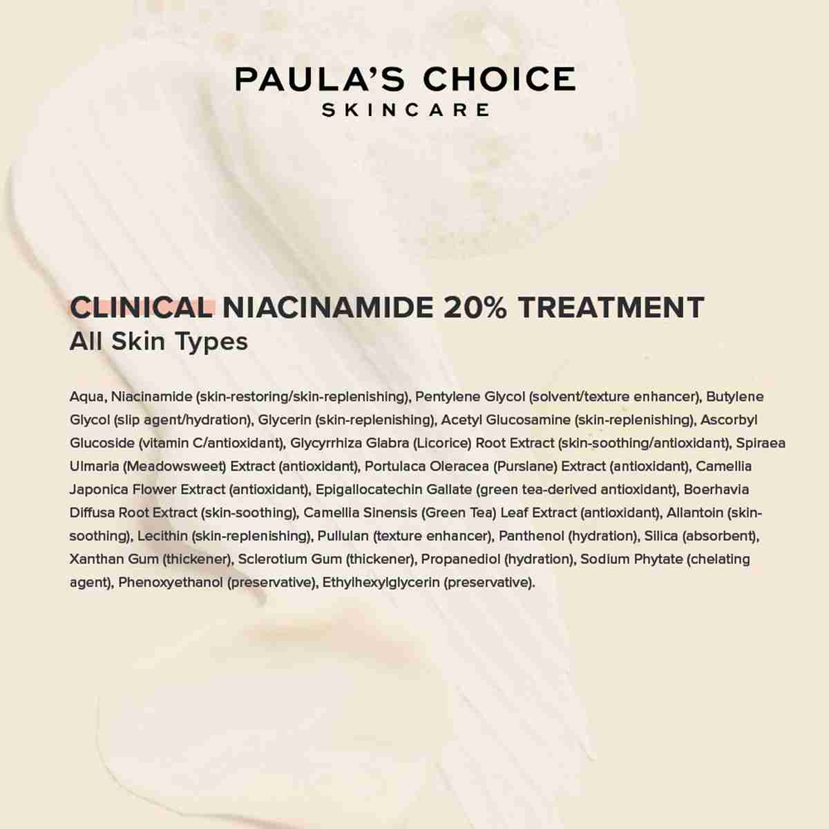 Paulas Choice Niacinamide 20 Treatment - Serum Tightens & Minimises Enlarged Pores - Fades Brown Spots & Brightens Skin with Vitamin C - All Skin Types - 20 ml