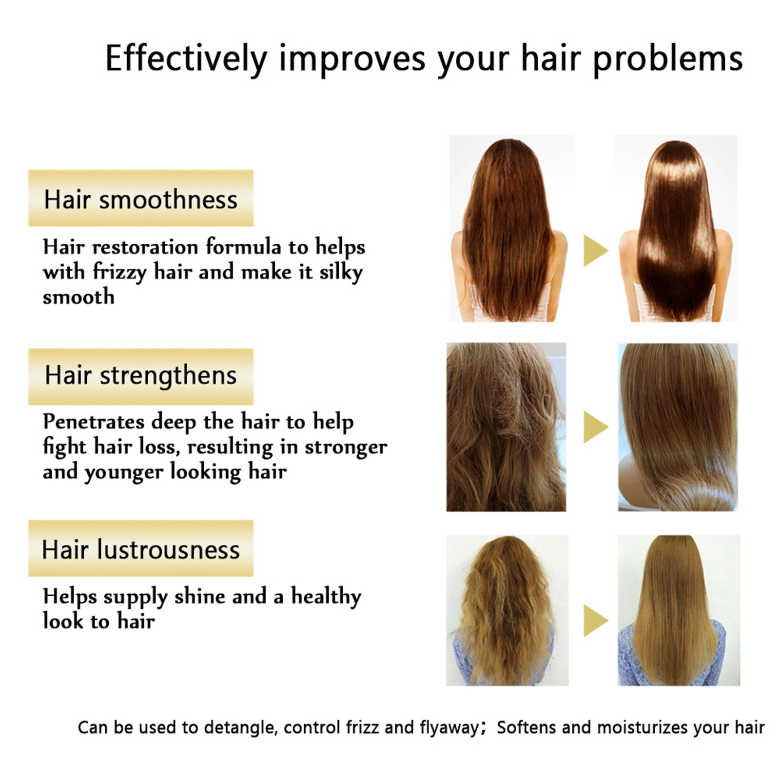 (60ml) Magical Hair Mask Hair Curling Cream Repair Damage Frizzy Treatment Scalp Hair Root Shiny Balm Straighten Soft Care Product