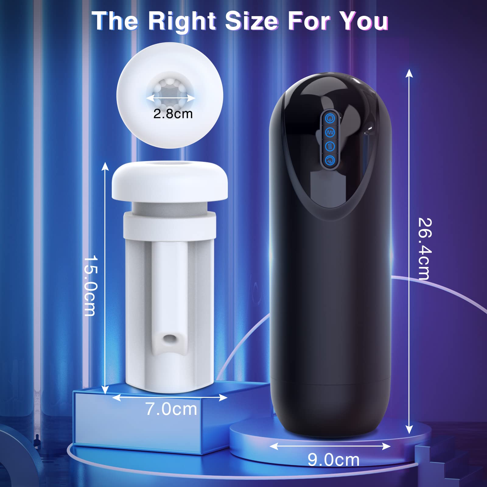 Electric Male Masturbator Cup Sex Toys Men Penis Pump Adult Oral Sex Machine with Vibrating Sucking Thrusting Modes Pocket Pussy Blowjob Stimulation
