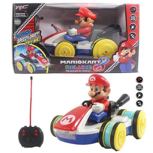 Super Mario Bros Remote Car Toys Anime Figures Super Mario Action Figure Toys Collectible Model Toys Kids Birthday Gifts