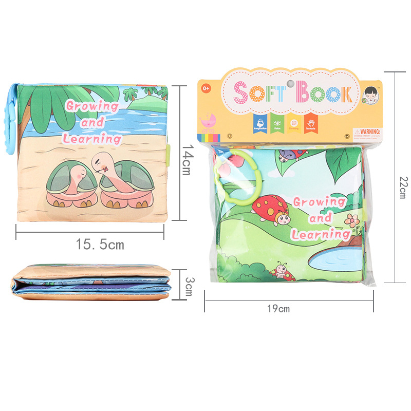 Butterfly Baby Learning Cloth Book Set -Infant Cloth Books for Early Educatio