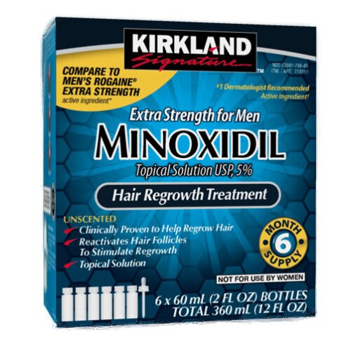 Kirkland Minoxidil Extra Strength for Men Hair Treatment 6 Months Supply