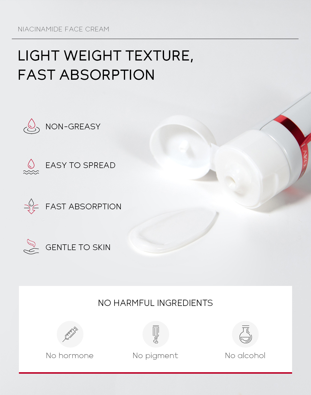Whitening Freckle Cream Melasma Pigmentation Remove Nicotinamide Serum Cream Pores Refining Black Spot Acne Marks Removal Cream