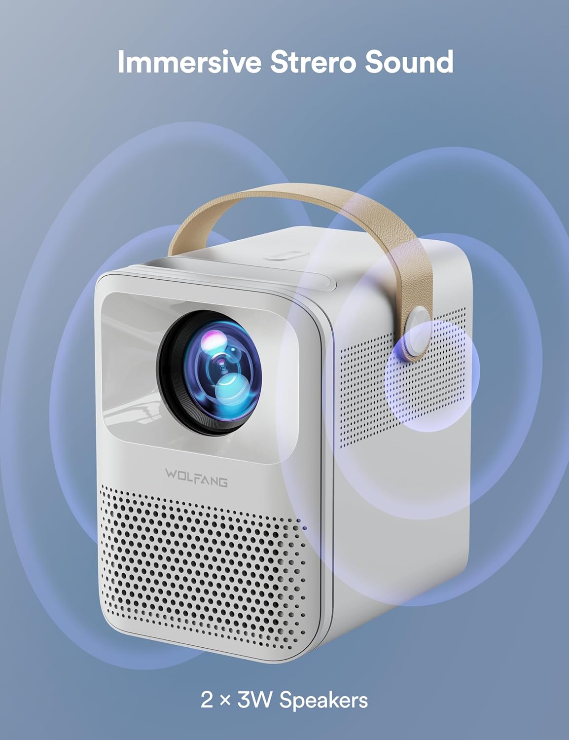 Mini Projector 4K Portable Projector 5G WiFi BT 15000 LM 200 Inch Display Home Theater Movie Projector Phone Projector Compatible with iOS Android HDMI PC TV Stick USB PS5