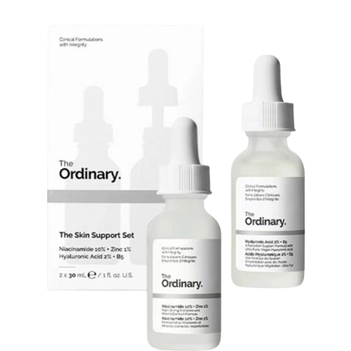 The Ordinary The Skin Support Set Hyaluronic Acid 2 Percent B5 30ml Niacinamide 10 Percent Zinc 1 Percent 30ml