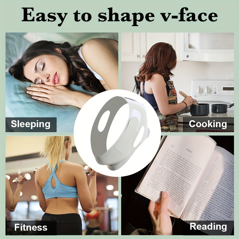 Reusable Face Slimming Bandage V Line Face Shaper Women Tighten Chin Cheek Lift Up Belt Facial Massage Strap Face Skin Care Sleep Shaping Beauty Tools