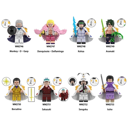 ONE PIECE Series Blocks Japanese Anime Borsalino Issho Kuzan