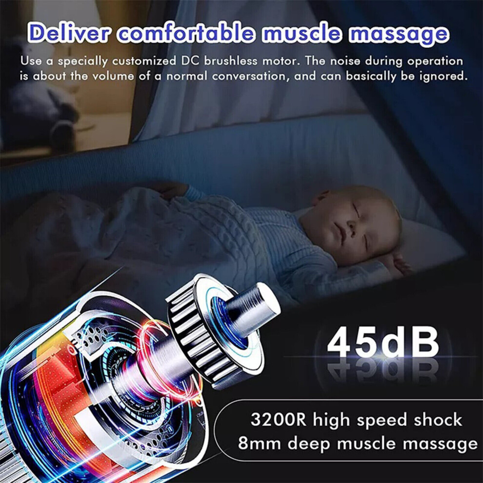 32 Speeds Massage Gun Deep Tissue Handheld Percussion Muscle Massager