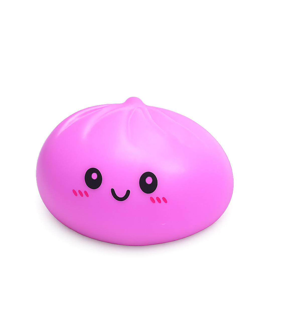 (Red) Fake Bun Squeeze Fun Mini Size Relax Release Stresses Enhance Focus Easy Clean Portable Durable Safe Simulation Stress Balls Toy ﻿