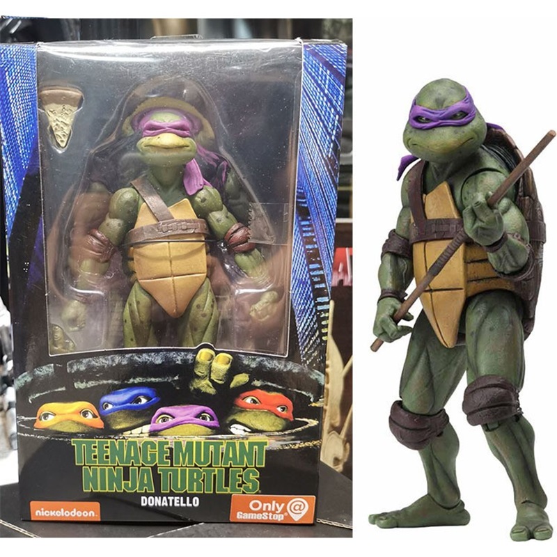 (Purple) NECA Teenage Mutant Ninja Turtles 1990 Movie 7-Inch  Model Kid Unauthorized Modify Disassemble Play Damage
