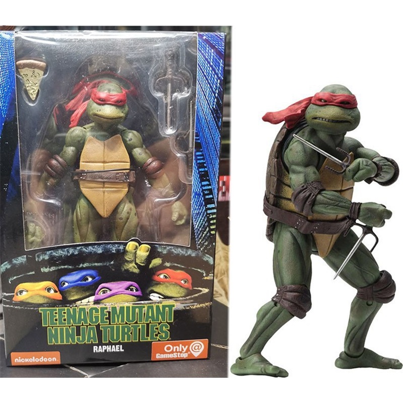 (Purple) NECA Teenage Mutant Ninja Turtles 1990 Movie 7-Inch  Model Kid Unauthorized Modify Disassemble Play Damage