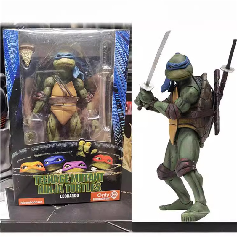 (Purple) NECA Teenage Mutant Ninja Turtles 1990 Movie 7-Inch  Model Kid Unauthorized Modify Disassemble Play Damage