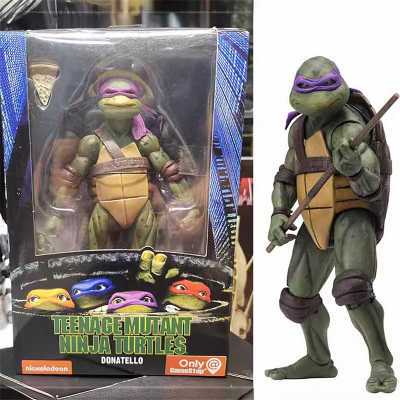(Purple) NECA Teenage Mutant Ninja Turtles 1990 Movie 7-Inch  Model Kid Unauthorized Modify Disassemble Play Damage