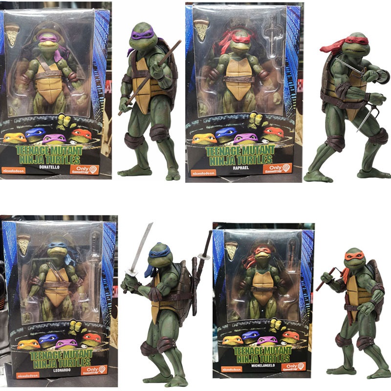 (Purple) NECA Teenage Mutant Ninja Turtles 1990 Movie 7-Inch  Model Kid Unauthorized Modify Disassemble Play Damage