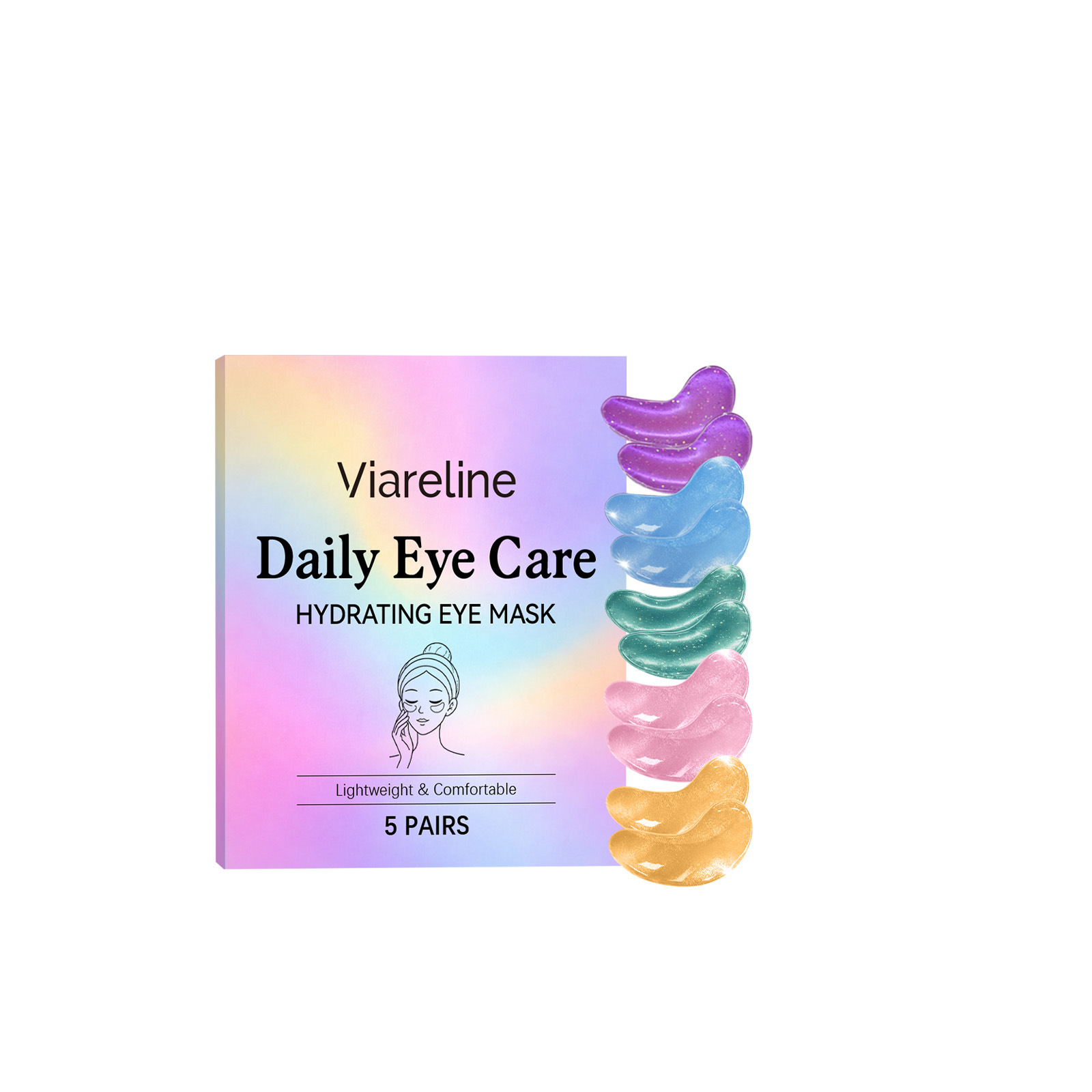 Hyaluronic Acid Hydrating Eye Mask Moisturising Nourishing Eye Patches for Daily Skin Care Natural