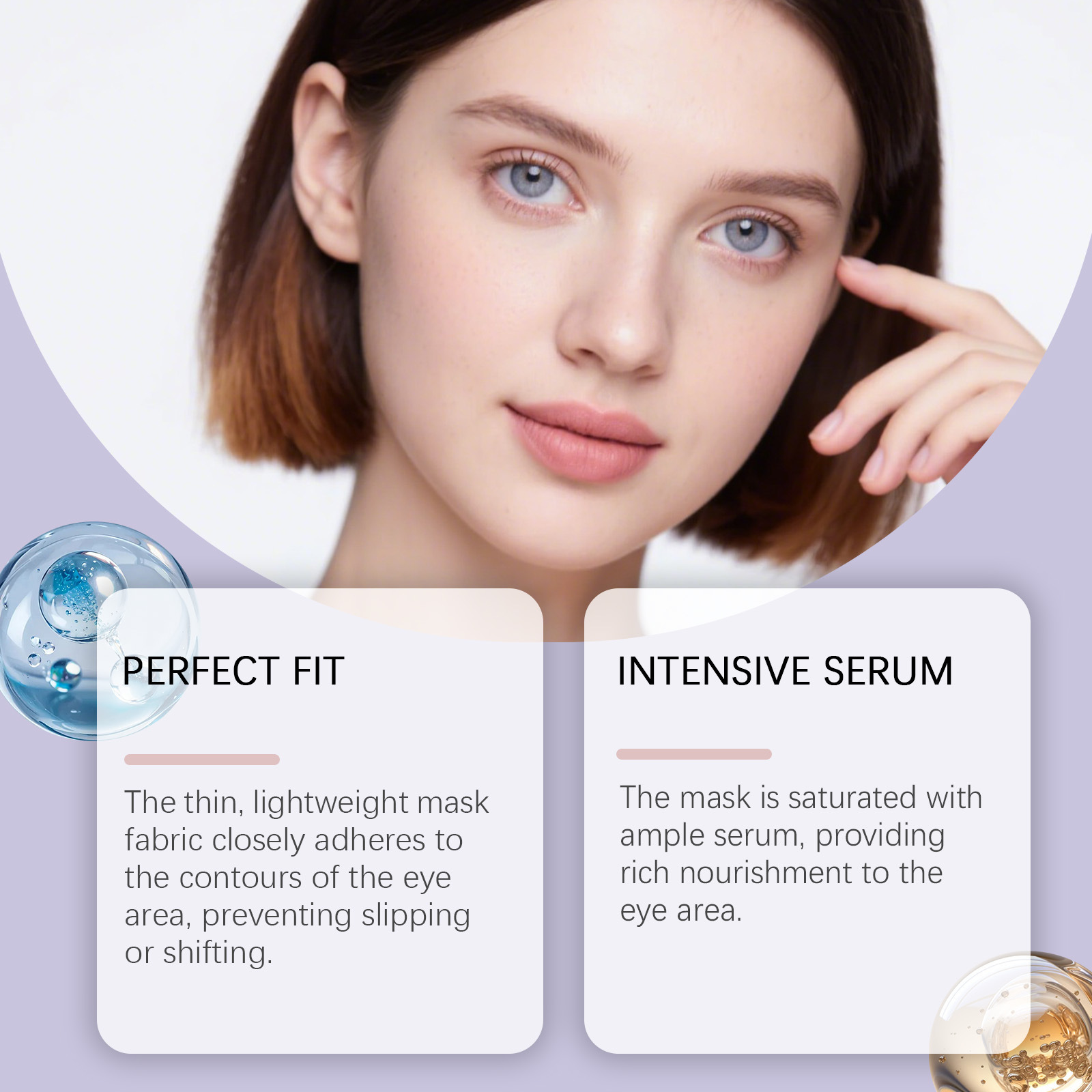 Hyaluronic Acid Hydrating Eye Mask Moisturising Nourishing Eye Patches for Daily Skin Care Natural