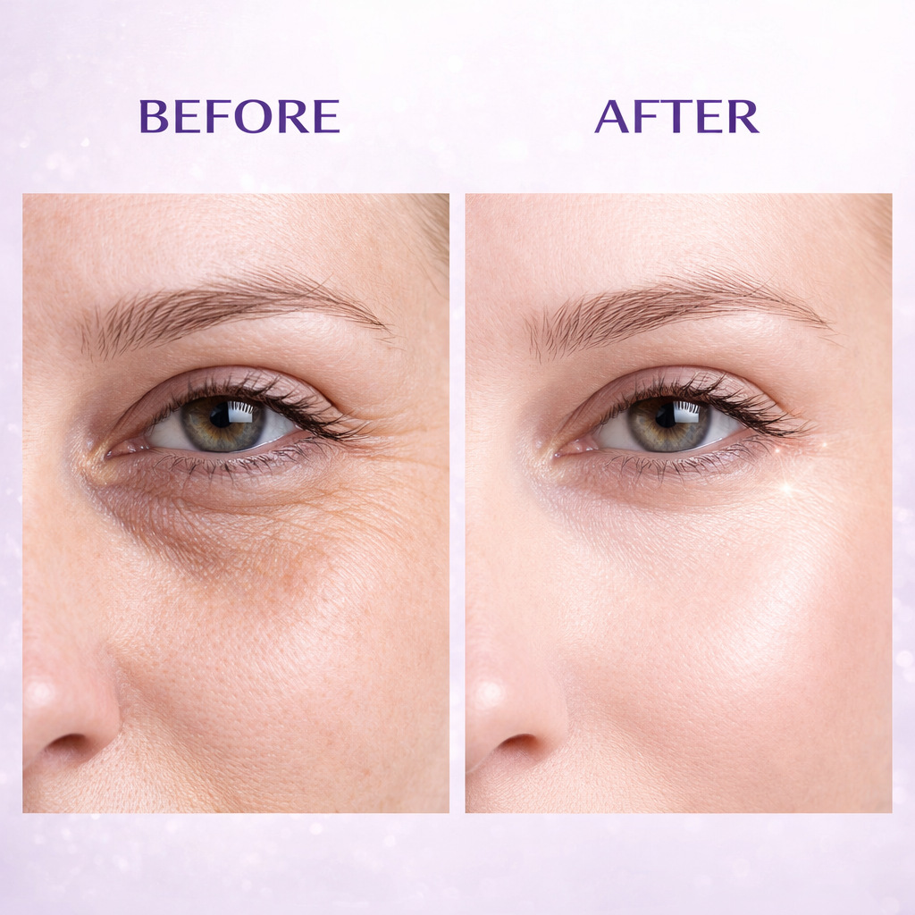 Retinol 0.1 Caffeine Revitalising Eye Cream Moisturising Fine Line Reducing for Daily Eye Care Natural 30ml