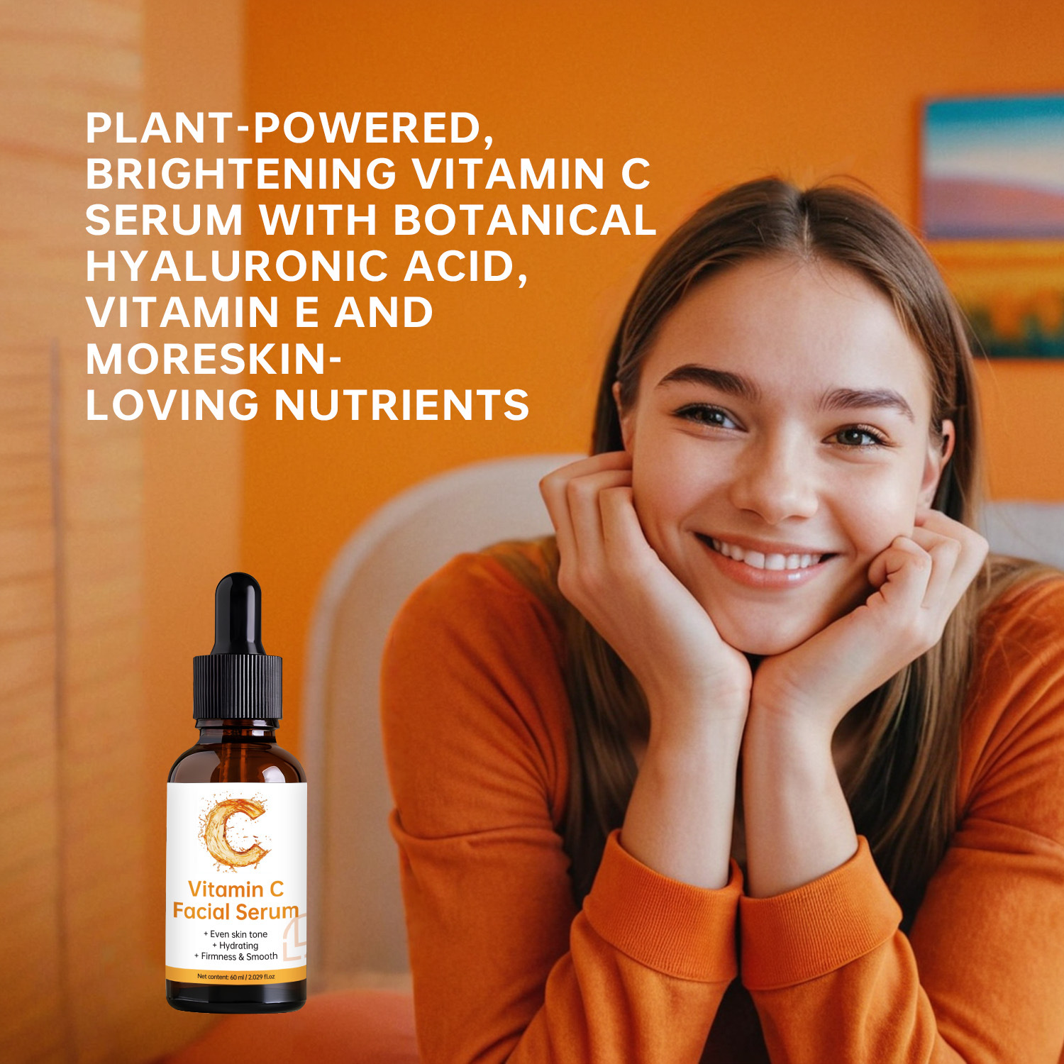 Vitamin C Essence Serum Moisturizing Anti Aging Brightening For Daily Face Skin Care Hydrating Treatment 60ml