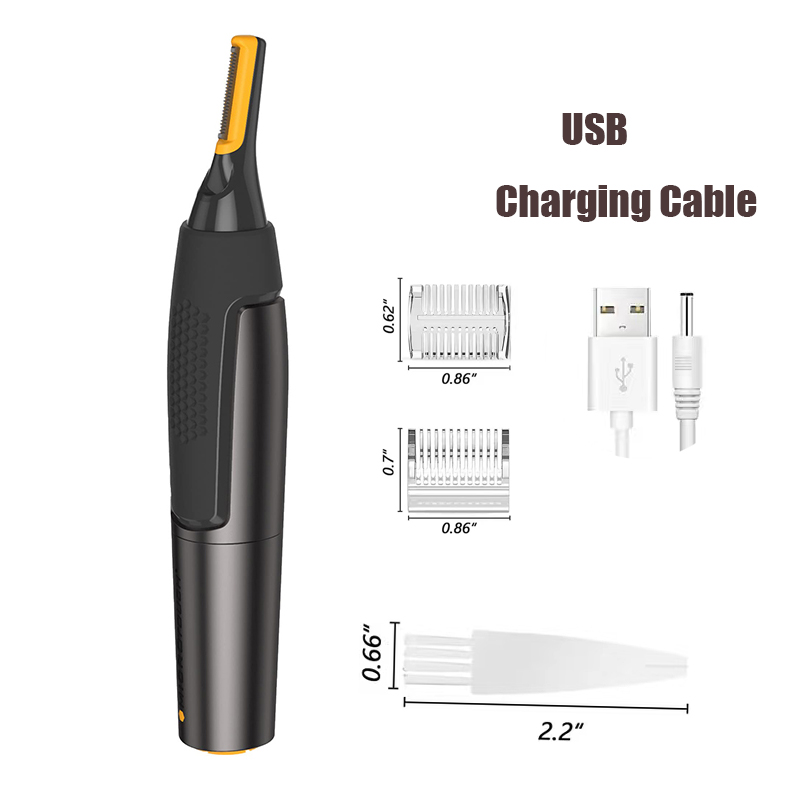 (Battery version) Ultra thin Precision Trimmer Electric Nose hair trimmer Mini Portable Ear Trimmer for Men Nose Hair Shaver Waterproof Safe Clean