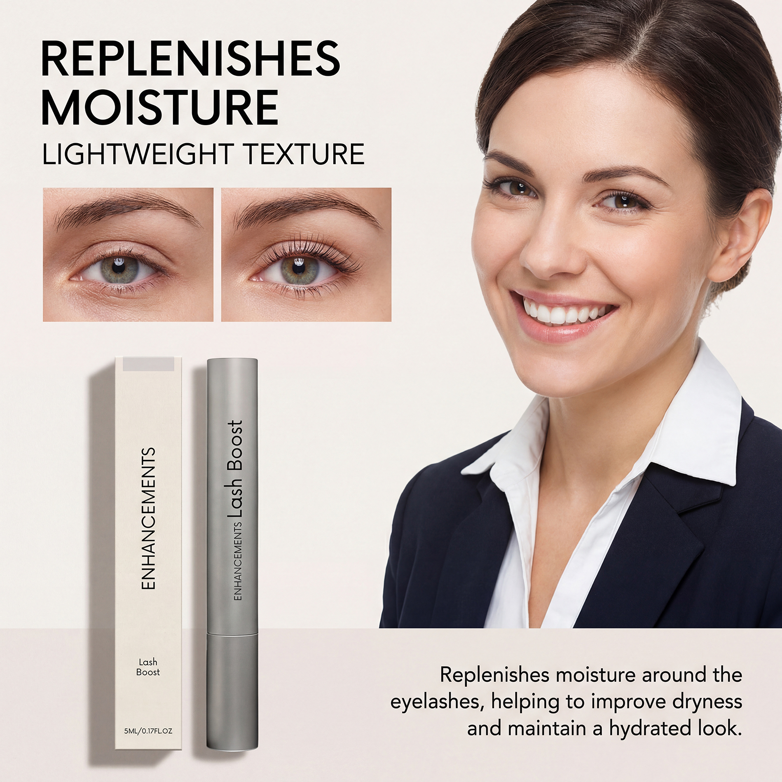 Eyelash Nourishing Serum Daily Mild Moisturizing Smooth Bright Natural Curling Easy Makeup Eye Lash Root Care Liquid