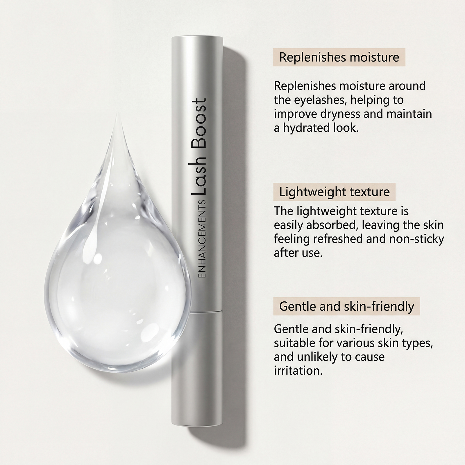 Eyelash Nourishing Serum Daily Mild Moisturizing Smooth Bright Natural Curling Easy Makeup Eye Lash Root Care Liquid