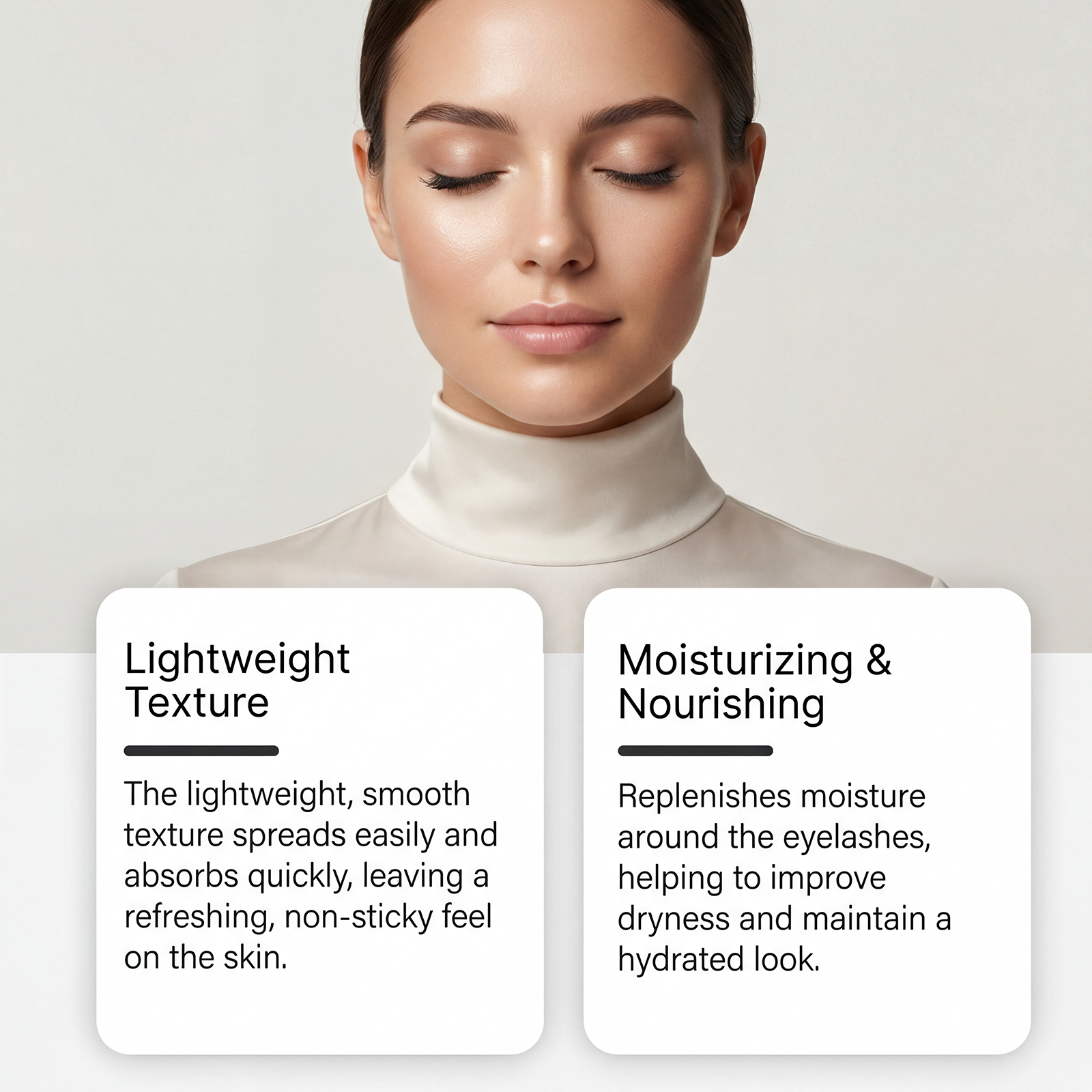 Eyelash Nourishing Serum Daily Mild Moisturizing Smooth Bright Natural Curling Easy Makeup Eye Lash Root Care Liquid