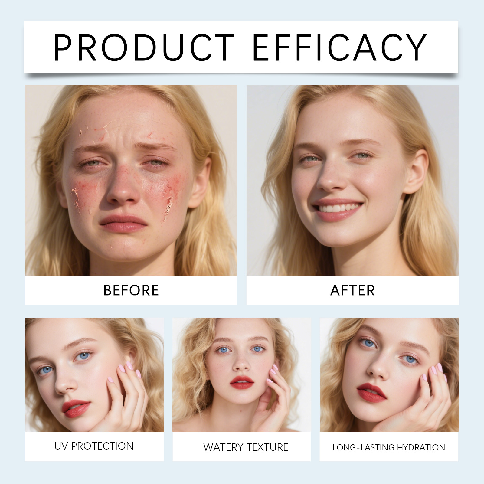 Soybean Moisturizing Protection Cream Mild Nourish Skin Light Soft Texture Fresh Summer Outdoor Daily Commute Isolate Barrier Care