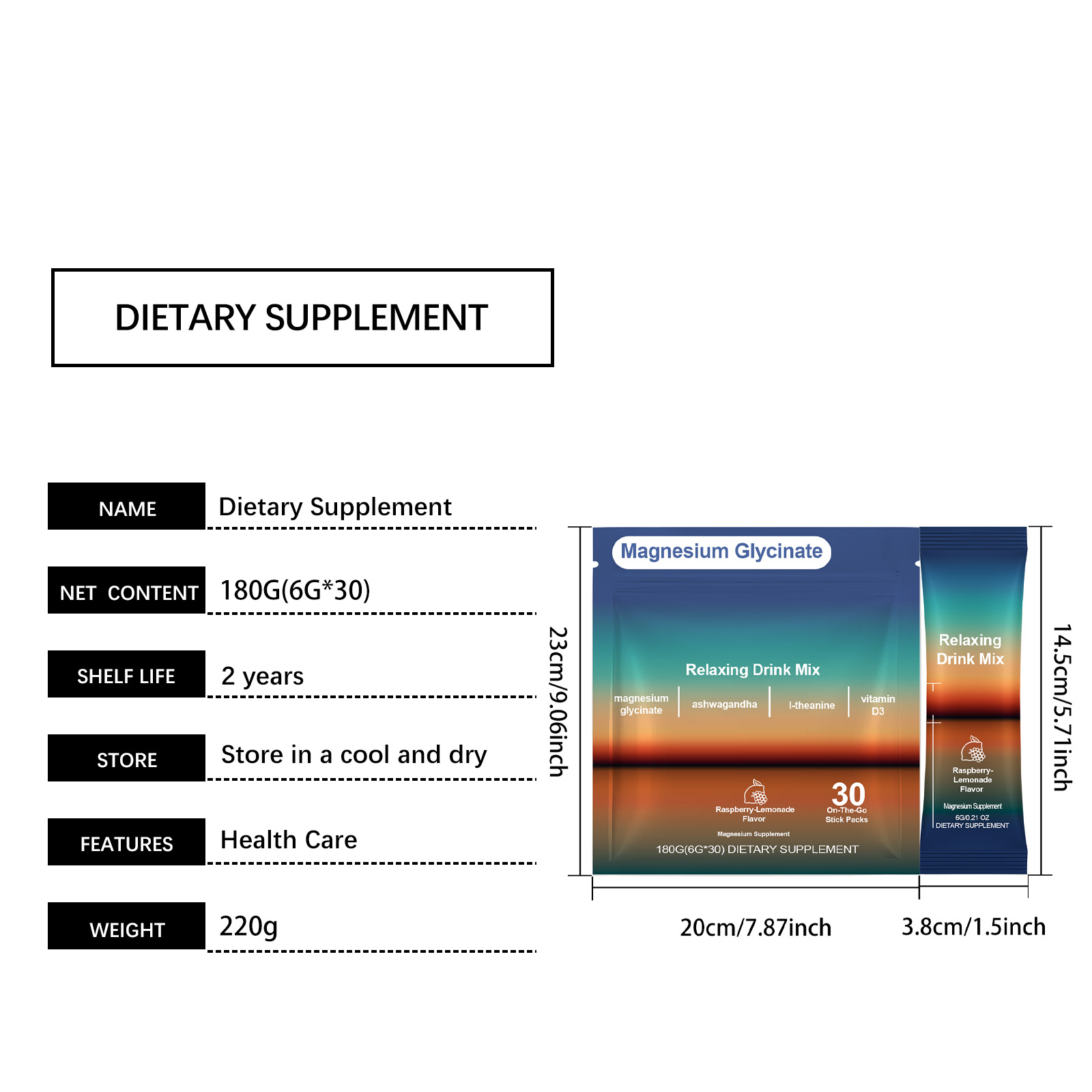 Nutrition Supplement Powder Daily Mild Formula Boost Body Energy Vitality And Focus Portable Daily Human Body Care