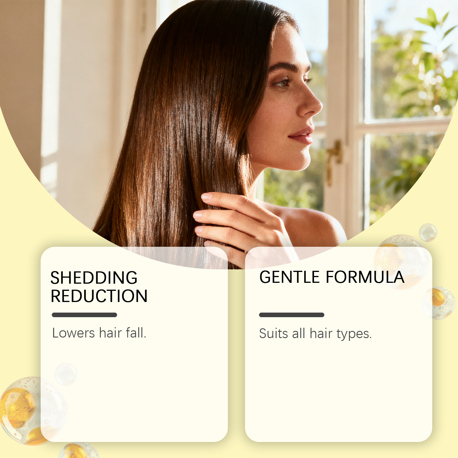Hair Care Spray Mild Nourish Scalp Follicle Light Soft Hair Nutrient Daily Maintenance