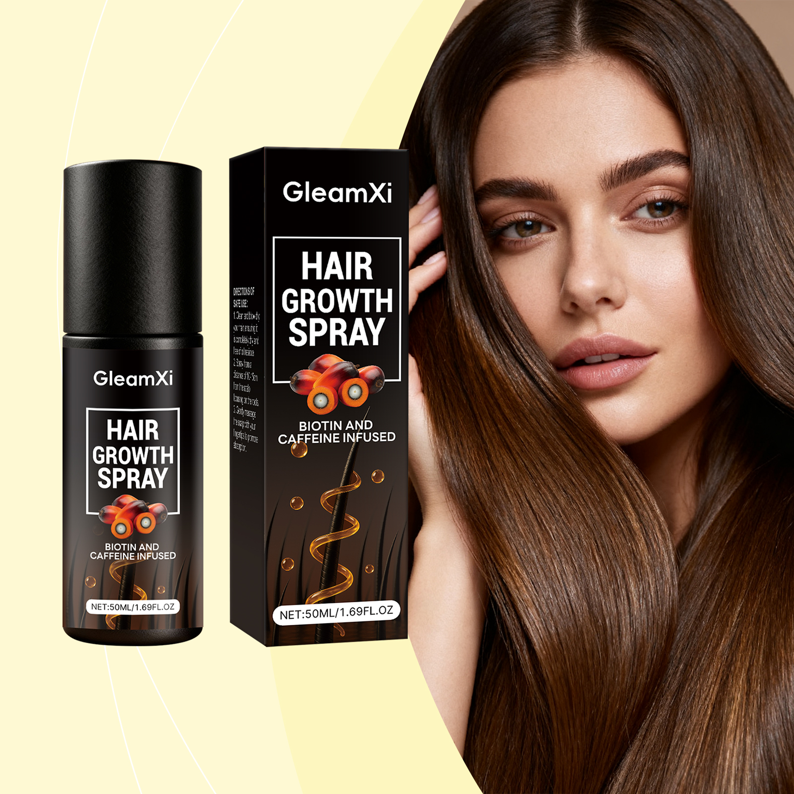 Hair Care Spray Mild Nourish Scalp Follicle Light Soft Hair Nutrient Daily Maintenance