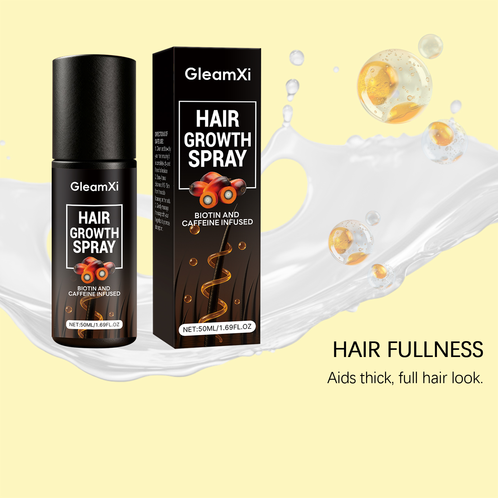 Hair Care Spray Mild Nourish Scalp Follicle Light Soft Hair Nutrient Daily Maintenance