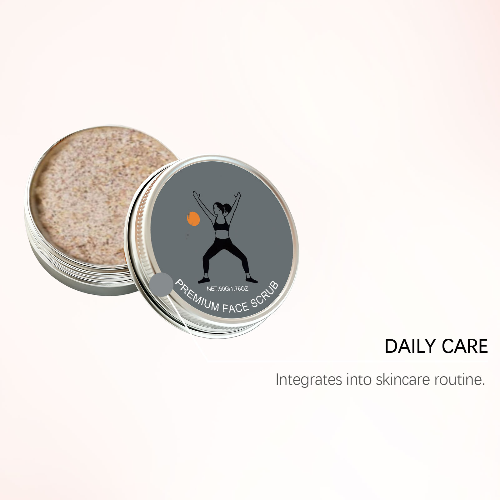 Facial Moisturizing Exfoliating Scrub Clean Pores Hydrate Skin Mild Non Tender Bright Smooth Complexion
