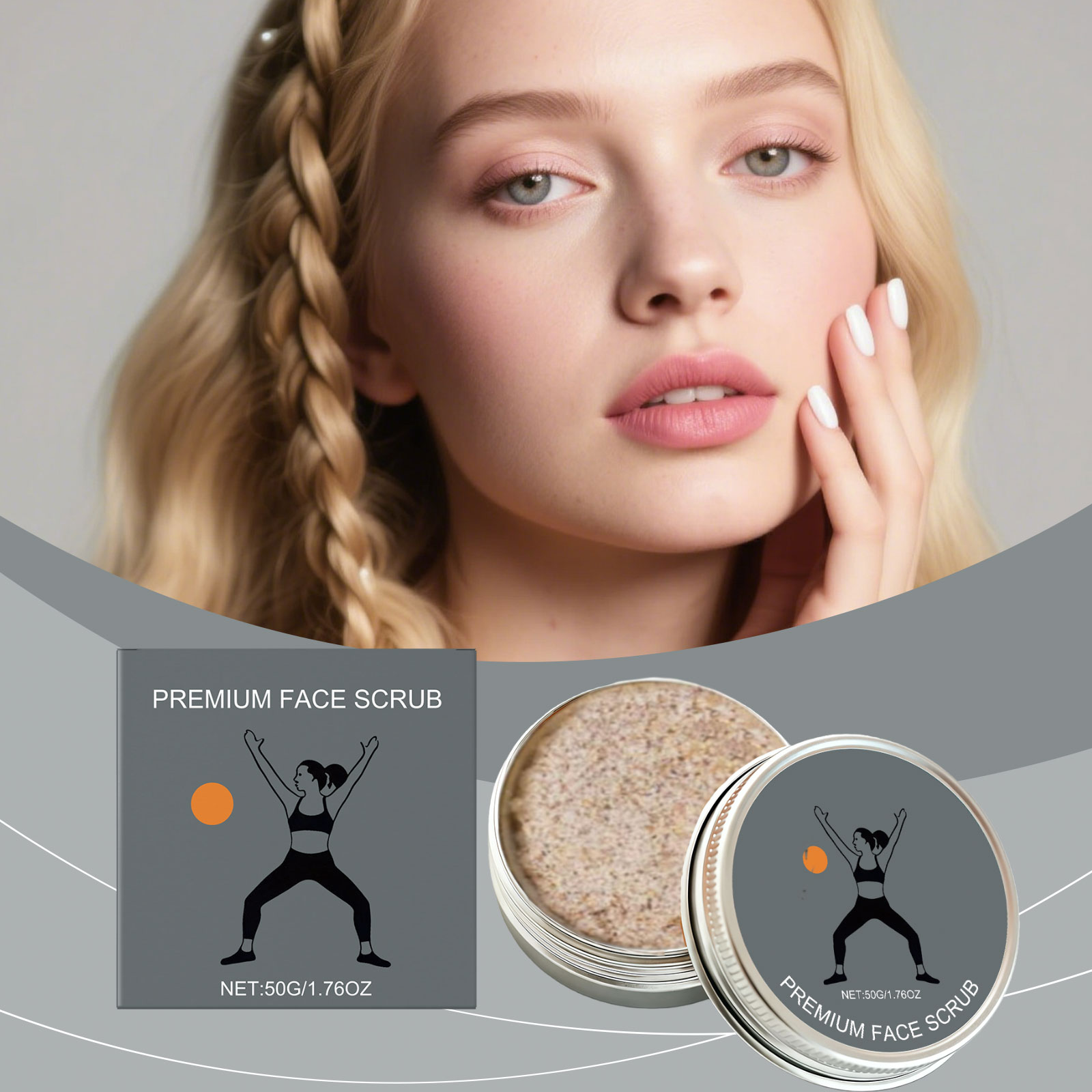 Facial Moisturizing Exfoliating Scrub Clean Pores Hydrate Skin Mild Non Tender Bright Smooth Complexion