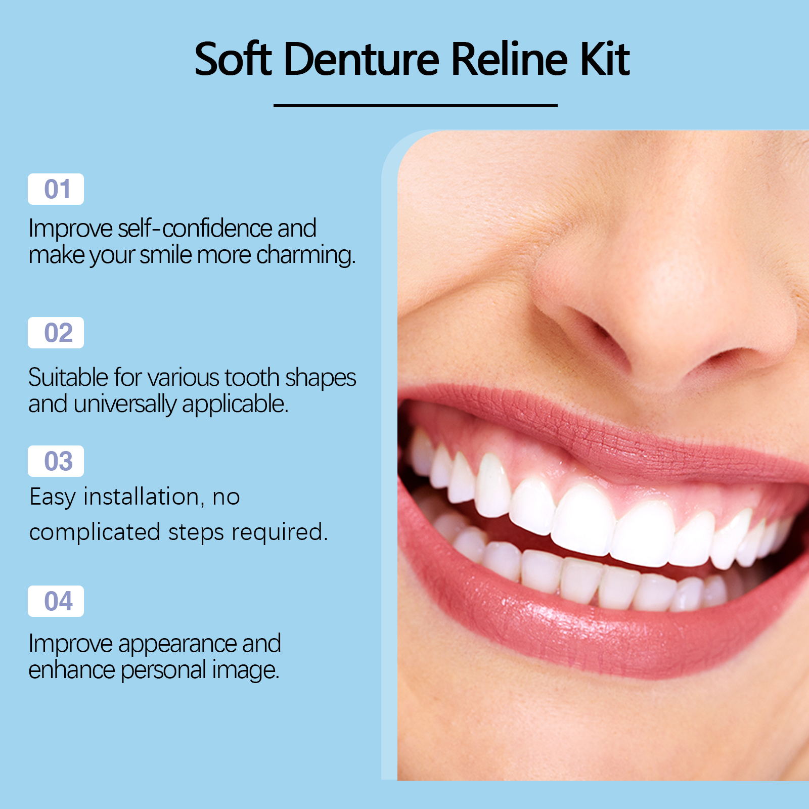 Dental Beauty Cover Comfort Nice Modify Fill Tooth Gap False Teeth Improve Smile Care Oral