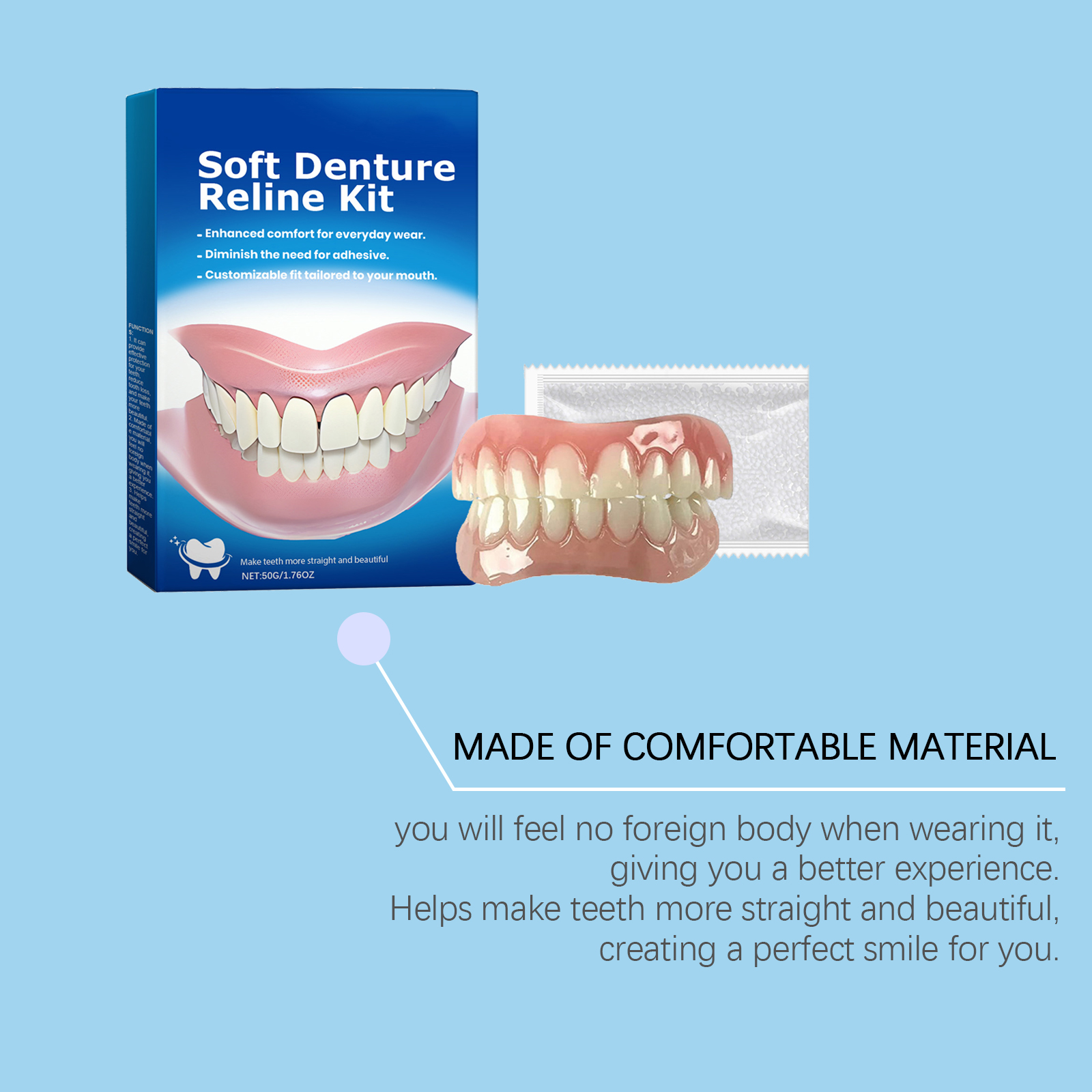 Dental Beauty Cover Comfort Nice Modify Fill Tooth Gap False Teeth Improve Smile Care Oral