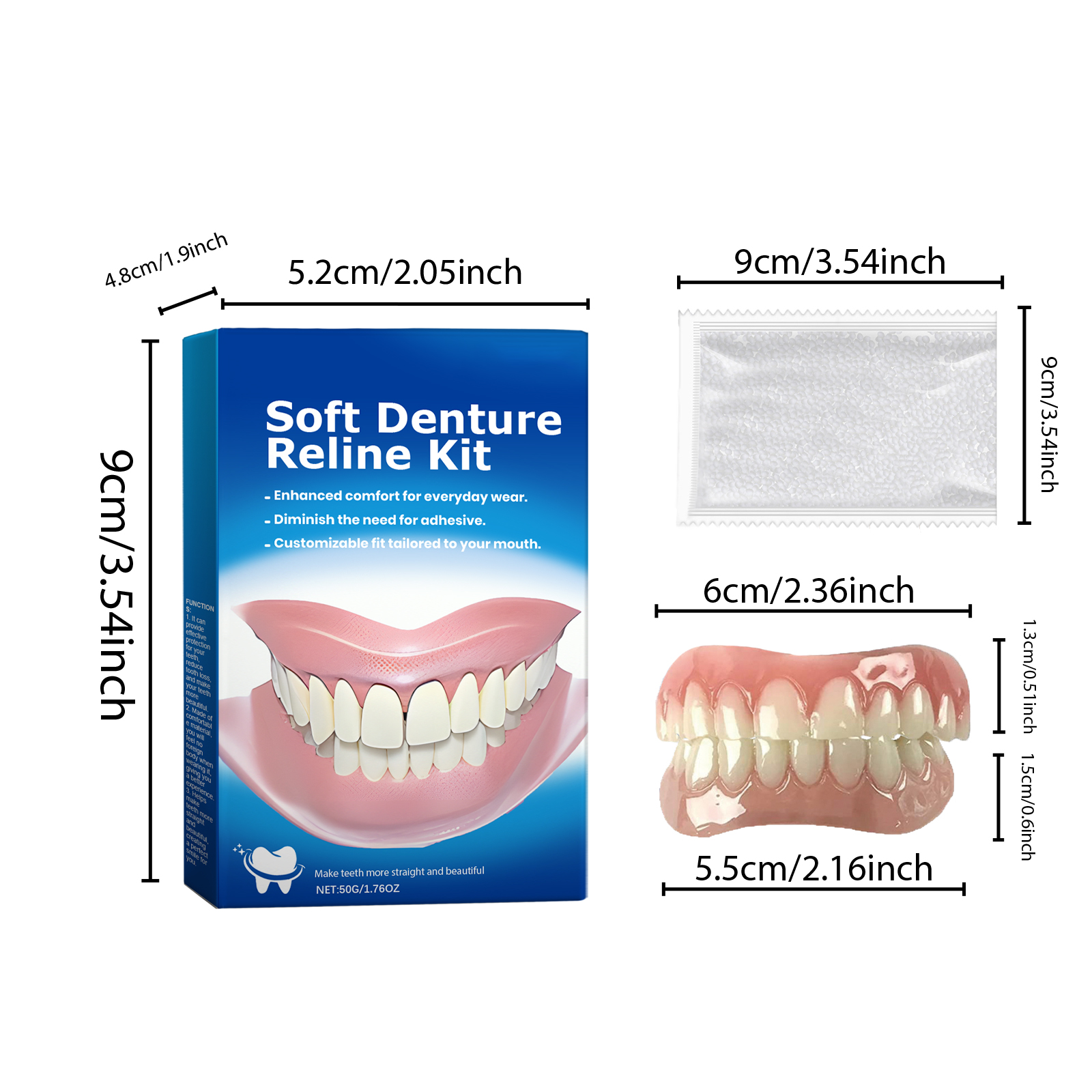 Dental Beauty Cover Comfort Nice Modify Fill Tooth Gap False Teeth Improve Smile Care Oral