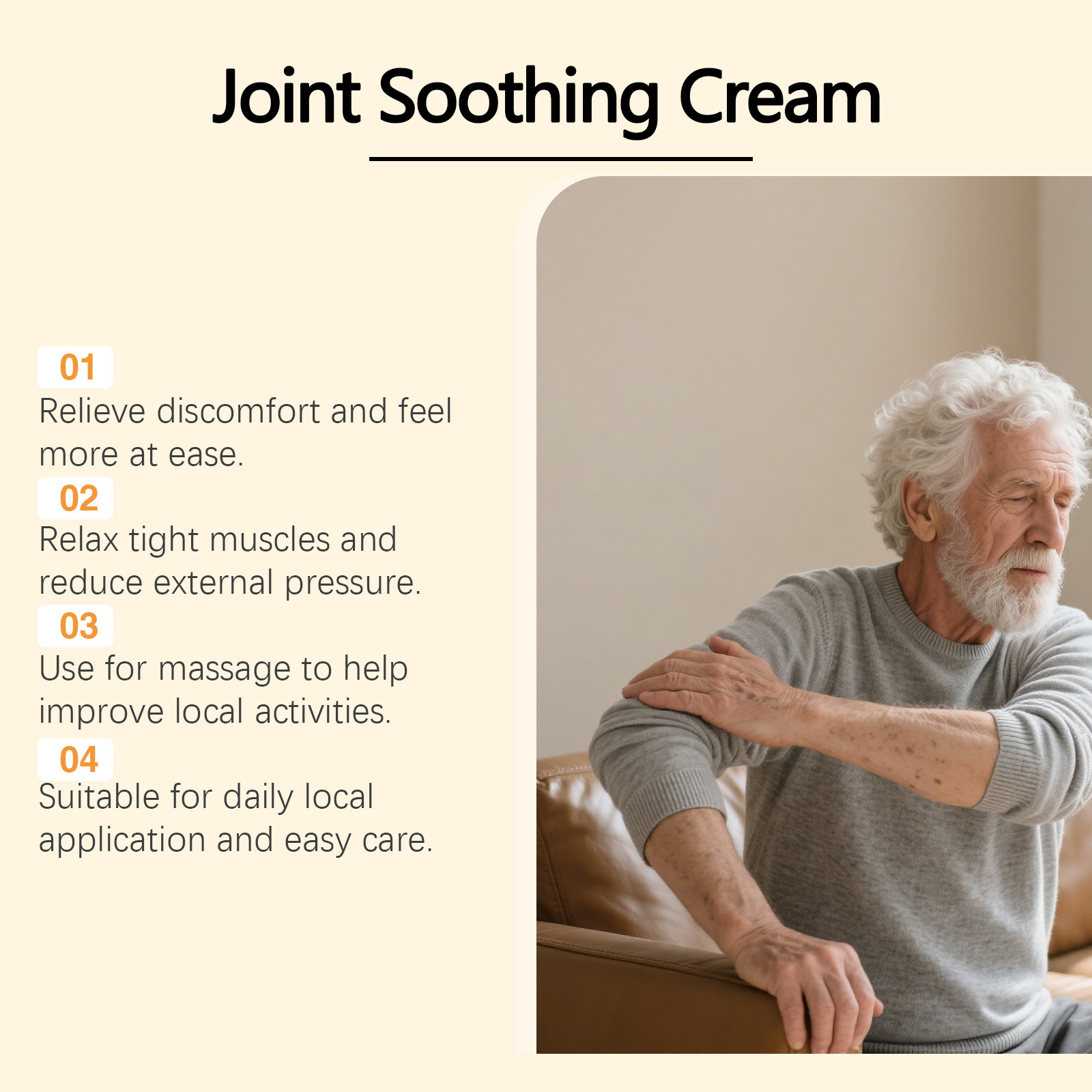 Magnesium Mint Joint Care Cream Nourishes Joints Bones Relaxes Body Daily External Smear