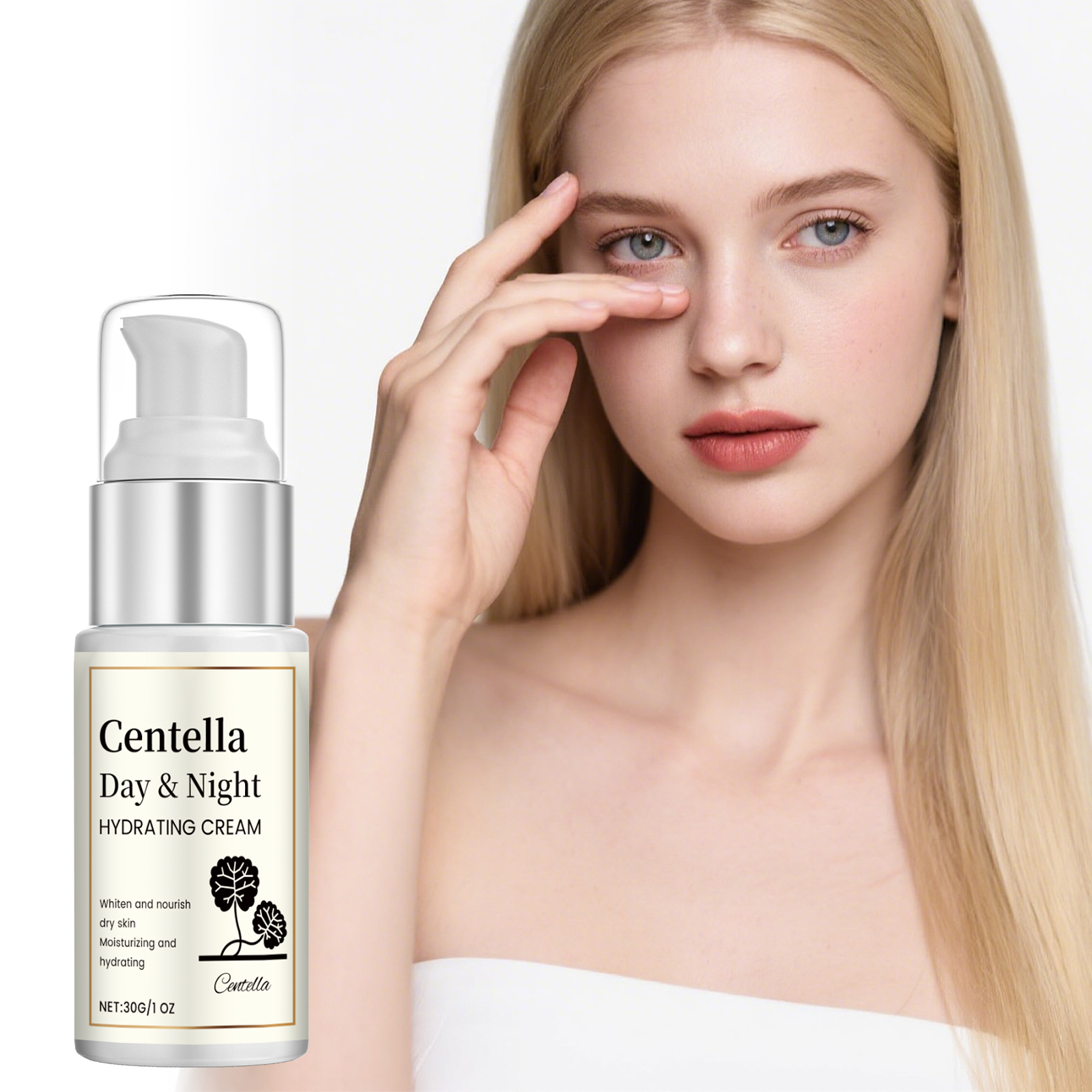 Centella Asiatica Day Night Moisturizing Cream Nourish Facial Skin Texture Elastic Gloss Refreshing Texture Hydrating Face Lotion