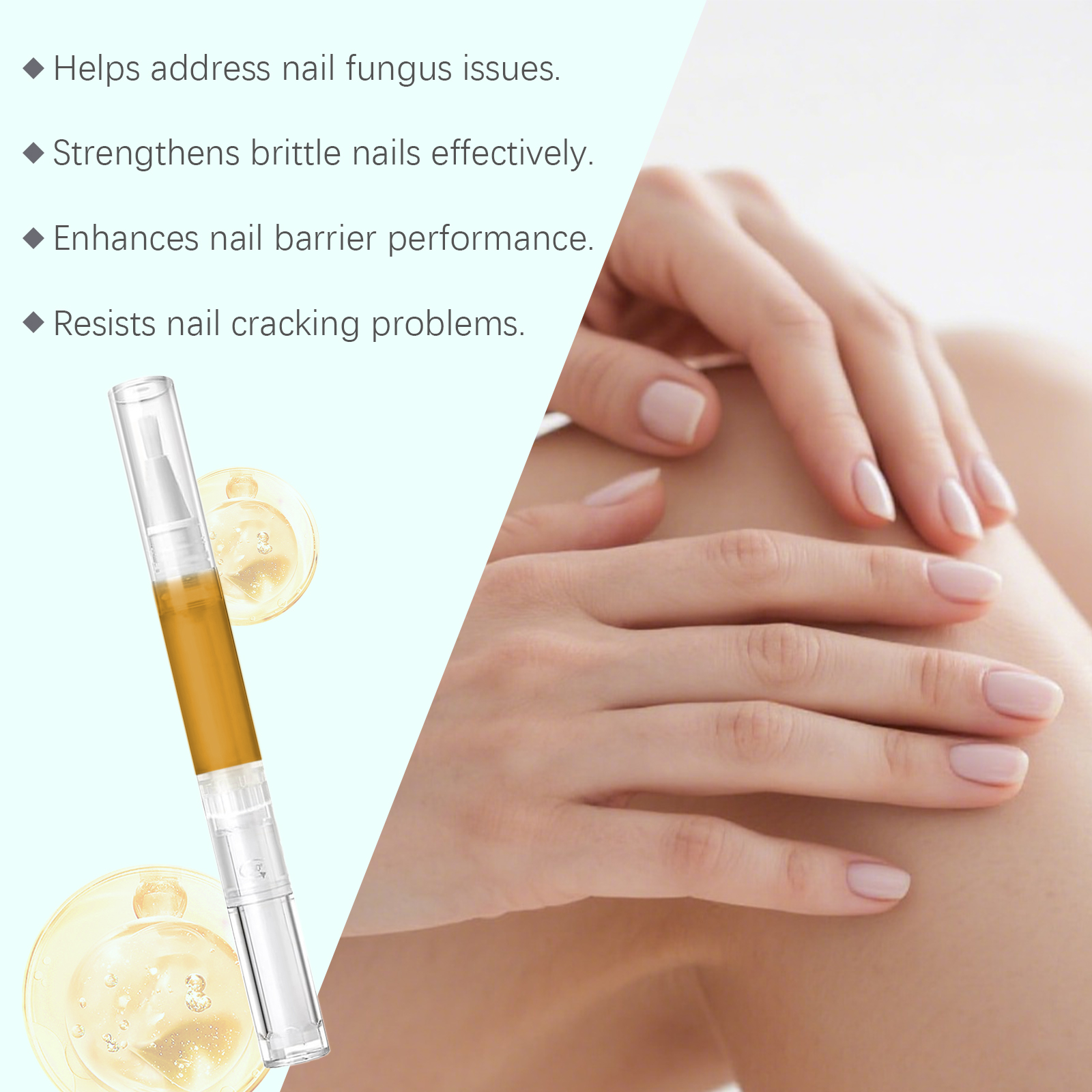 Nail Care Pen Daily Cleaning Nail Glossy Surface Mild Moisturizing Hand Foot Nail Softening Care Pen